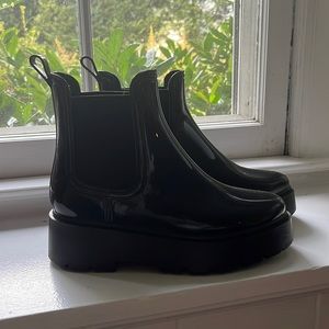 Black ASOS Chelsea platform boots!!